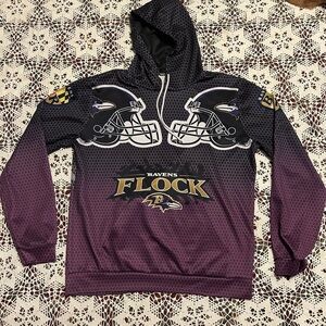 Ravens Flock Purple and Black Hoodie